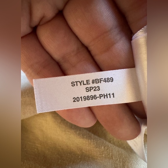 J. Crew Seaside Linen Blend Straight Leg Pant in Desert Sand size Large Tall - Picture 8 of 8